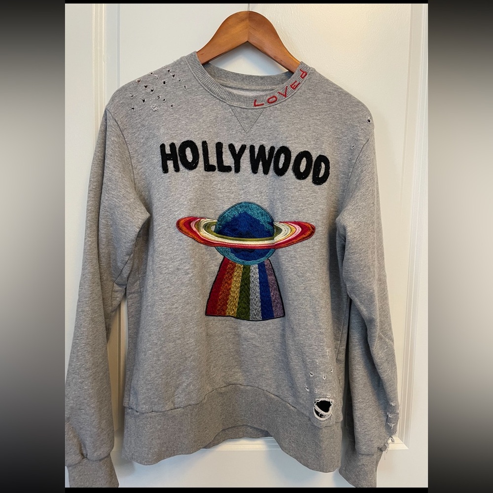Gucci Grey Hollywood UFO Graphic Printed
Sweatshirt